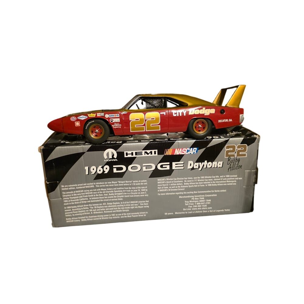 1969 Dodge Charger Daytona #22 Bobby Allison City Dodge 1:18 Diecast